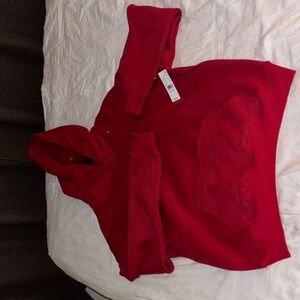 Women's Red Hoodie Sweater